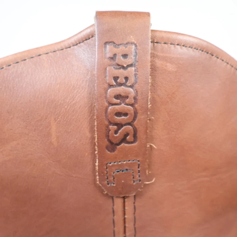 Red Wing Pecos 2214 Boots Mens 11 Brown Leather Steel Toe Pull On Made in USA